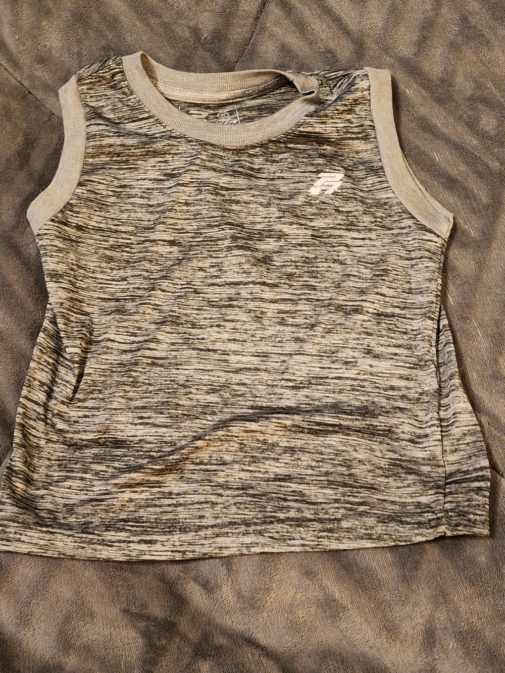 Russell Athletic Gray Marled Tank Top